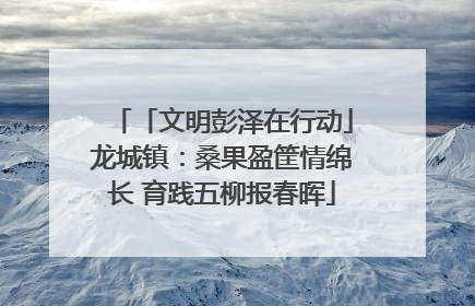 「文明彭泽在行动」龙城镇：桑果盈筐情绵长 育践五柳报春晖