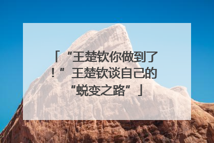 “王楚钦你做到了！”王楚钦谈自己的“蜕变之路”