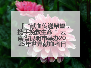 “献血传递希望，携手挽救生命 ”云南省昆明市举办2025年世界献血者日主题宣传活动