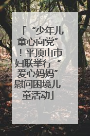 “少年儿童心向党”！平顶山市妇联举行“爱心妈妈”慰问困境儿童活动