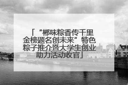“郴味粽香传千里 金榜题名创未来”特色粽子推介暨大学生创业助力活动收官