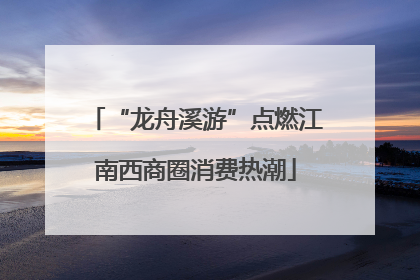 “龙舟溪游”点燃江南西商圈消费热潮