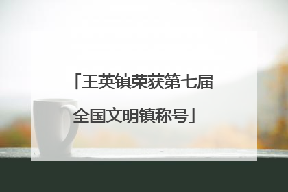 王英镇荣获第七届全国文明镇称号