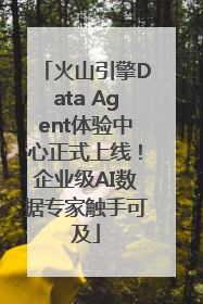 火山引擎Data Agent体验中心正式上线！企业级AI数据专家触手可及