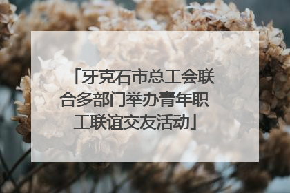 牙克石市总工会联合多部门举办青年职工联谊交友活动