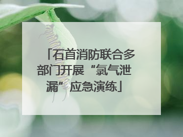 石首消防联合多部门开展“氯气泄漏”应急演练