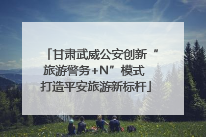 甘肃武威公安创新“旅游警务+N”模式 打造平安旅游新标杆