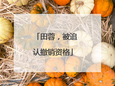 田蓉，被追认撤销资格