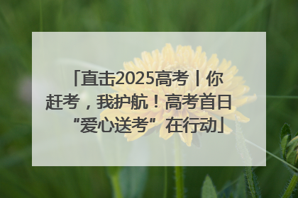 直击2025高考丨你赶考，我护航！高考首日“爱心送考”在行动