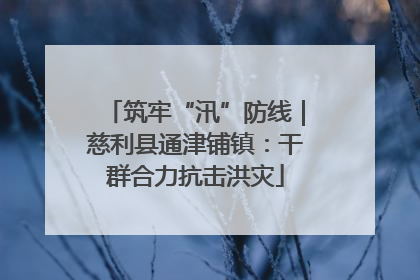 筑牢“汛”防线｜慈利县通津铺镇：干群合力抗击洪灾