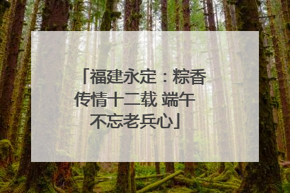 福建永定：粽香传情十二载 端午不忘老兵心