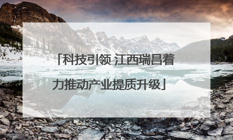 科技引领 江西瑞昌着力推动产业提质升级