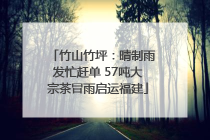 竹山竹坪：晴制雨发忙赶单 57吨大宗茶冒雨启运福建