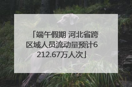 端午假期 河北省跨区域人员流动量预计6212.67万人次