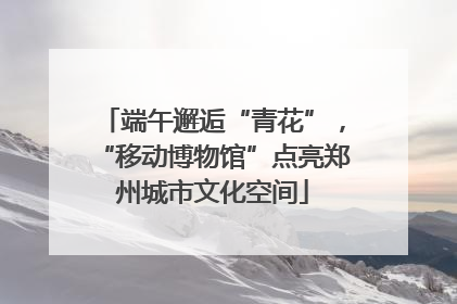 端午邂逅“青花”，“移动博物馆”点亮郑州城市文化空间