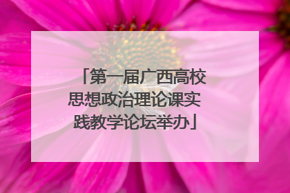 第一届广西高校思想政治理论课实践教学论坛举办