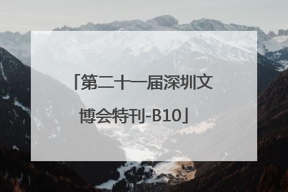 第二十一届深圳文博会特刊-B10