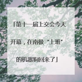 第十一届上交会今天开幕，在南极“上班”的机器狗回来了