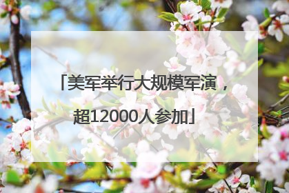 美军举行大规模军演，超12000人参加