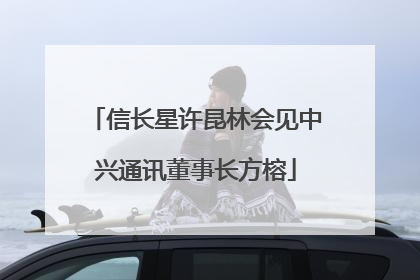 信长星许昆林会见中兴通讯董事长方榕