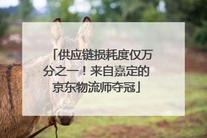 供应链损耗度仅万分之一！来自嘉定的京东物流师夺冠