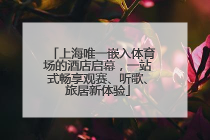 上海唯一嵌入体育场的酒店启幕，一站式畅享观赛、听歌、旅居新体验