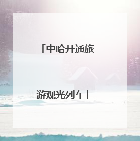 中哈开通旅游观光列车
