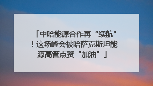 中哈能源合作再“续航”！这场峰会被哈萨克斯坦能源高管点赞“加油”