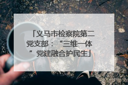 义马市检察院第二党支部：“三维一体”党建融合护民生