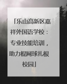 乐山高新区嘉祥外国语学校：专业技能培训，助力棍网球扎根校园