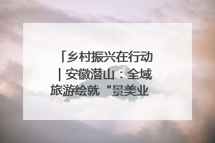 乡村振兴在行动｜安徽潜山：全域旅游绘就“景美业兴民富”新画卷