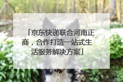 京东快递联合河南正商，合作打造一站式生活服务解决方案