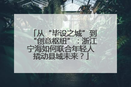 从“毕设之城”到“创意枢纽”：浙江宁海如何联合年轻人撬动县域未来？
