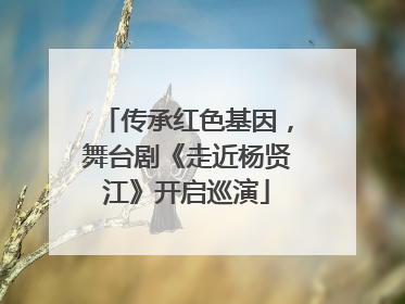 传承红色基因，舞台剧《走近杨贤江》开启巡演