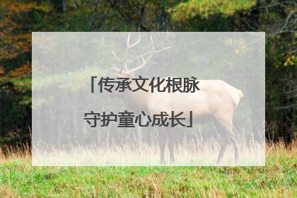 传承文化根脉 守护童心成长
