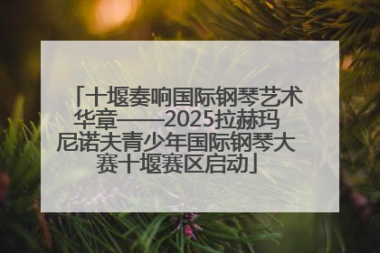 十堰奏响国际钢琴艺术华章——2025拉赫玛尼诺夫青少年国际钢琴大赛十堰赛区启动