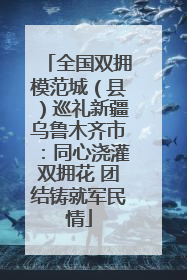 全国双拥模范城（县）巡礼新疆乌鲁木齐市：同心浇灌双拥花 团结铸就军民情