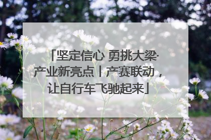 坚定信心 勇挑大梁·产业新亮点丨产赛联动，让自行车飞驰起来