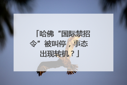 哈佛“国际禁招令”被叫停，事态出现转机？