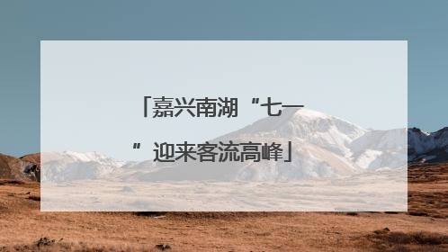 嘉兴南湖“七一”迎来客流高峰