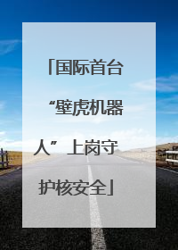 国际首台“壁虎机器人”上岗守护核安全