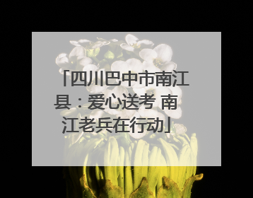 四川巴中市南江县：爱心送考 南江老兵在行动