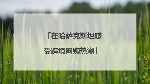 在哈萨克斯坦感受跨境网购热潮