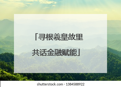 寻根羲皇故里 共话金融赋能