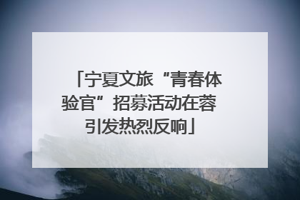 宁夏文旅“青春体验官”招募活动在蓉引发热烈反响