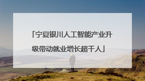 宁夏银川人工智能产业升级带动就业增长超千人