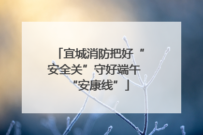 宜城消防把好“安全关”守好端午“安康线”