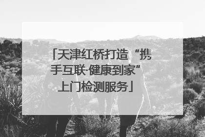 天津红桥打造“携手互联·健康到家”上门检测服务