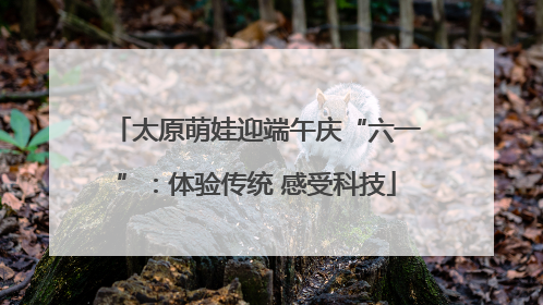 太原萌娃迎端午庆“六一”：体验传统 感受科技