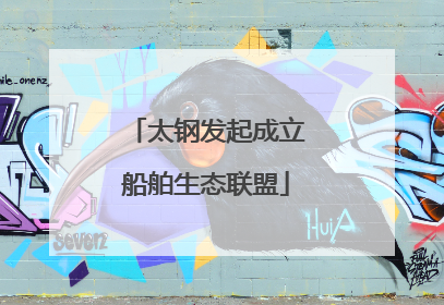 太钢发起成立船舶生态联盟